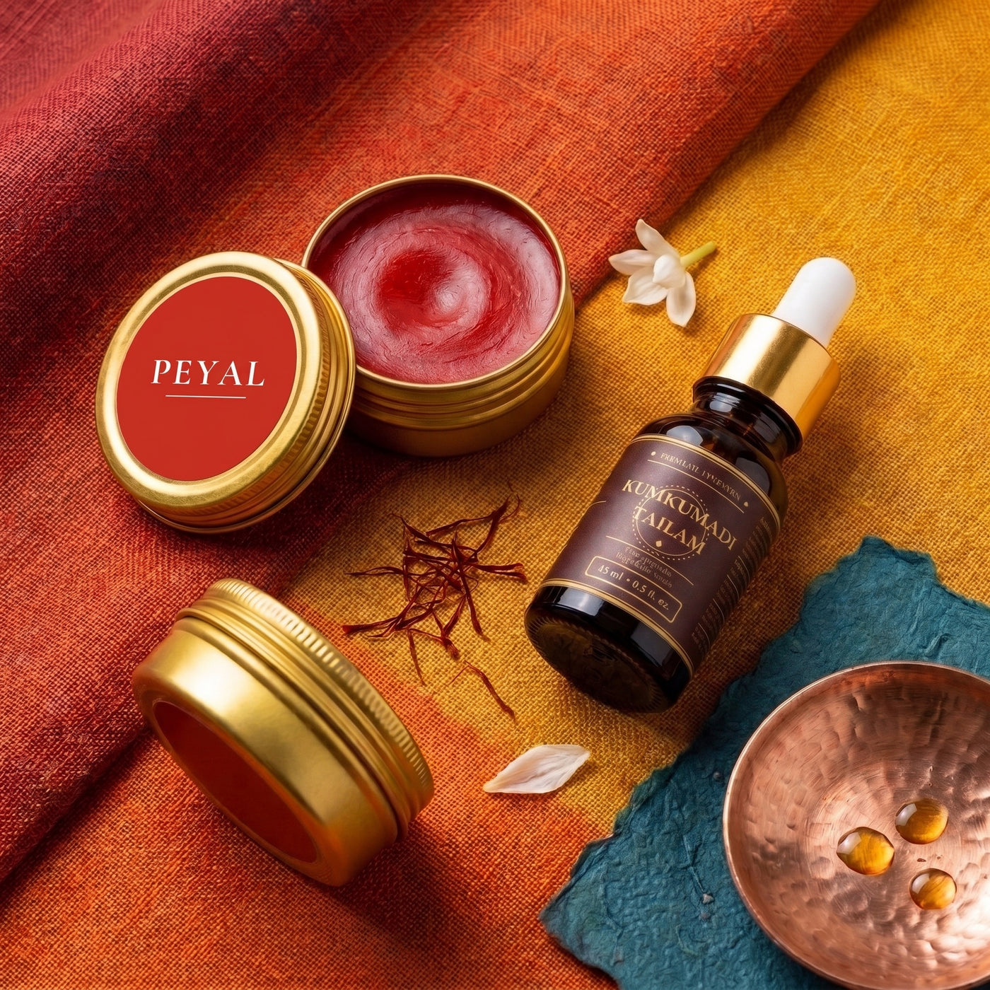 Glow Combo — Kumkumadi Tailam + Kumkumadi Lip Balm