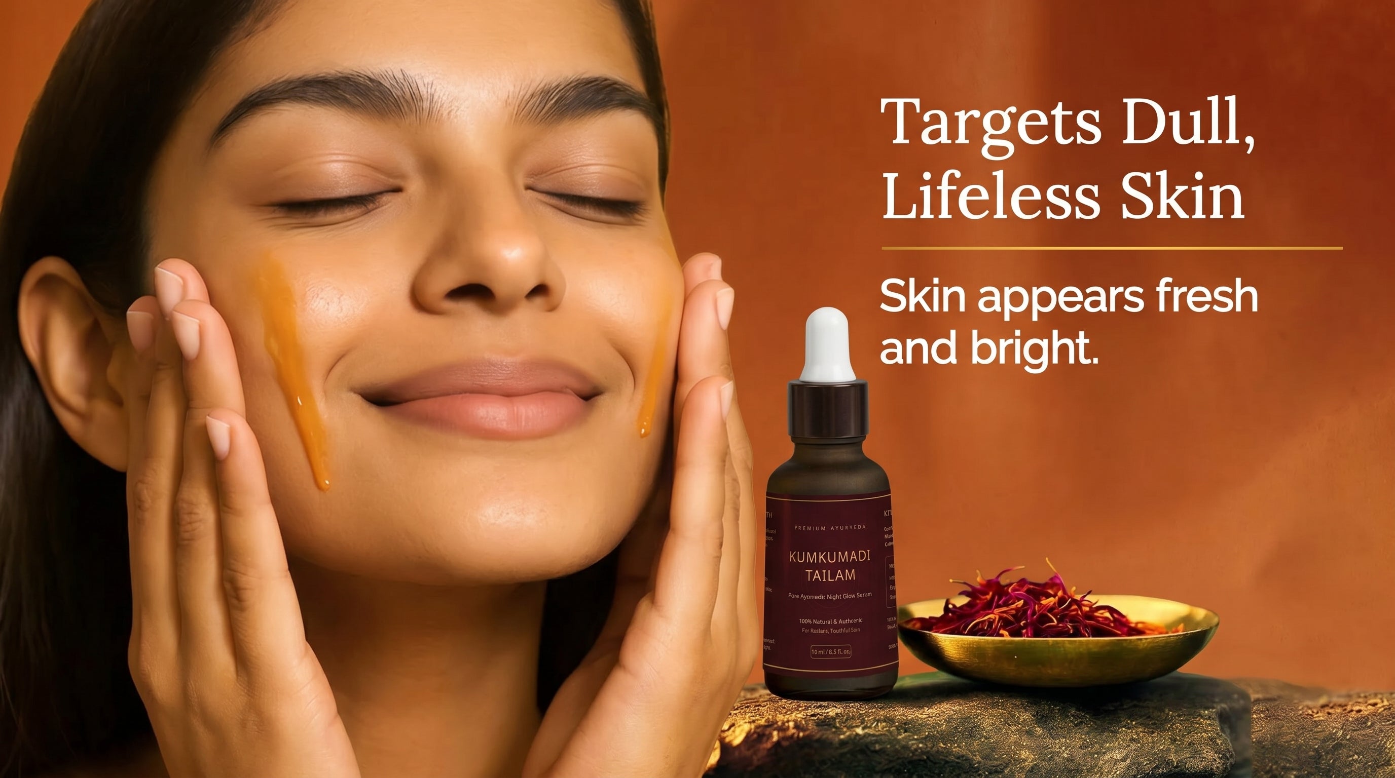 Kumkumadi Tailam — Saffron Face Oil (15 ml)